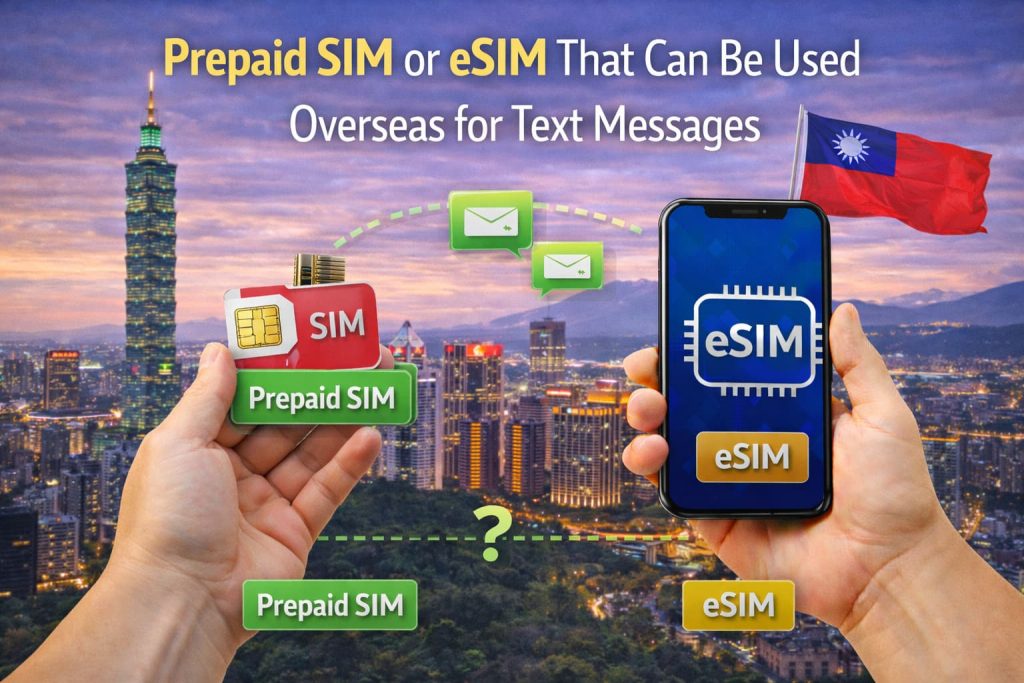 Prepaid SIM or eSIM That Can Be Used Overseas for Text Messages